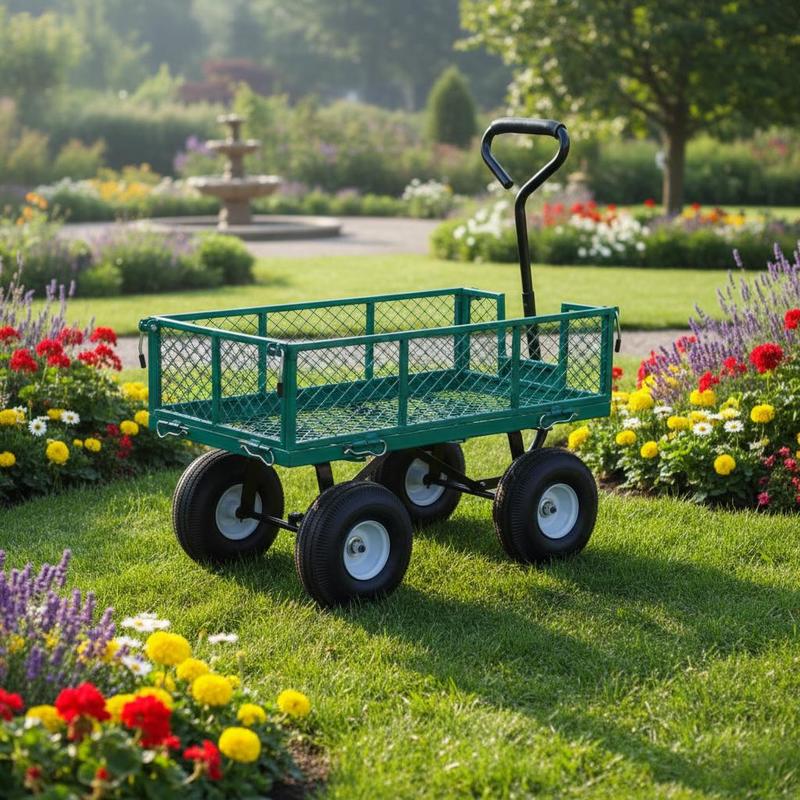 Heavy Equipment Yard - Iron Utility Wagon 34 x 18