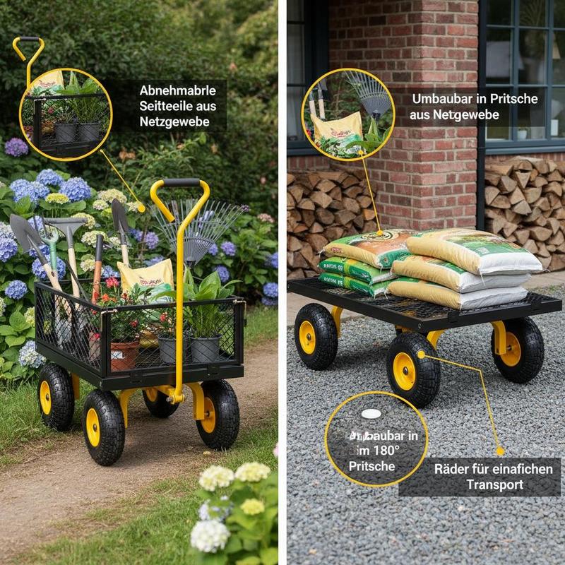 Steel Garden Cart 900 Lbs For  – обзор и цена Heavy Equipment Yard