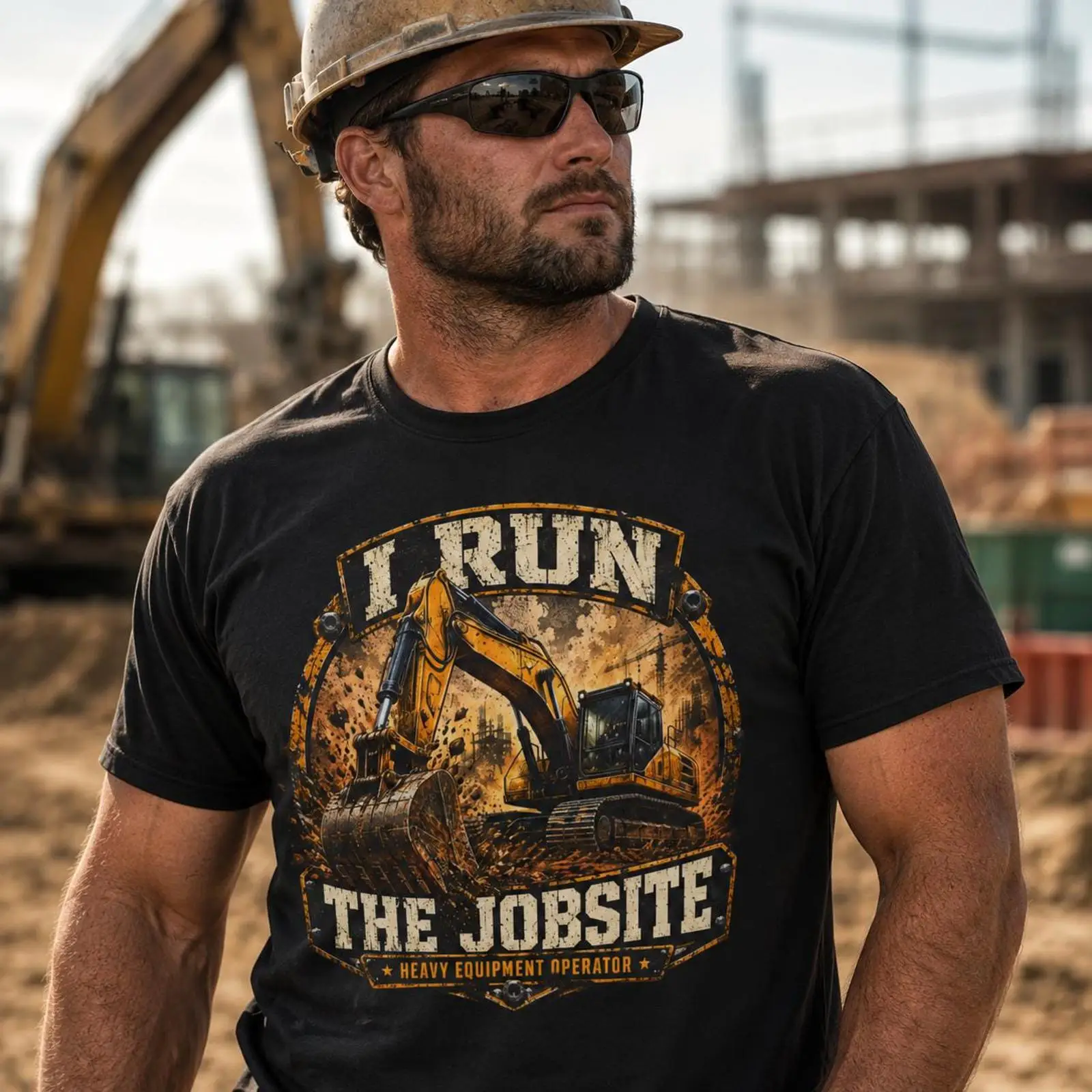 I Run The Jobsite T Shirt Heav – обзор и цена Heavy Equipment Operator Shirts