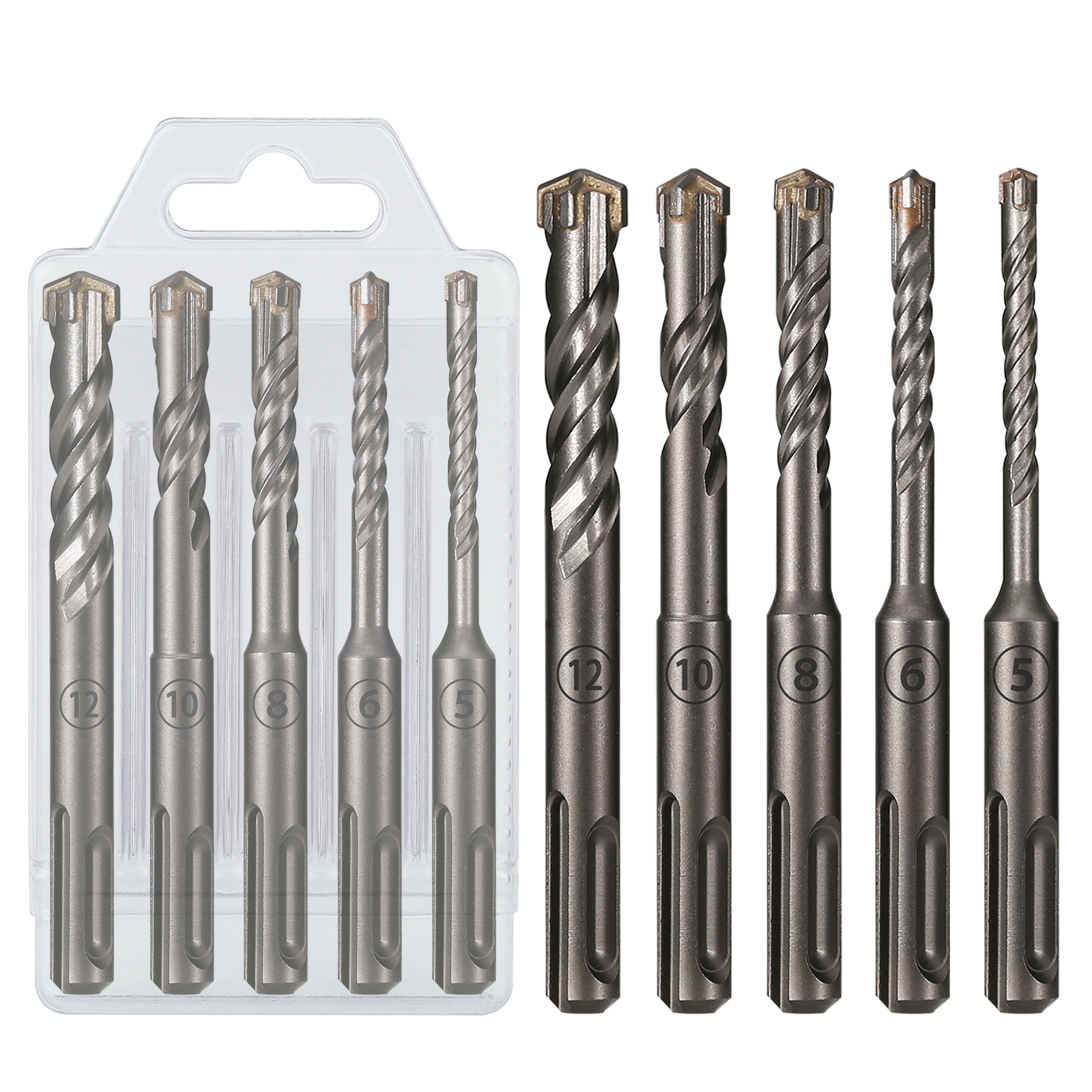 5Pcs/Set SDS PLUS Shank 5/6/8/ – обзор и цена Concrete Breaker Demolition