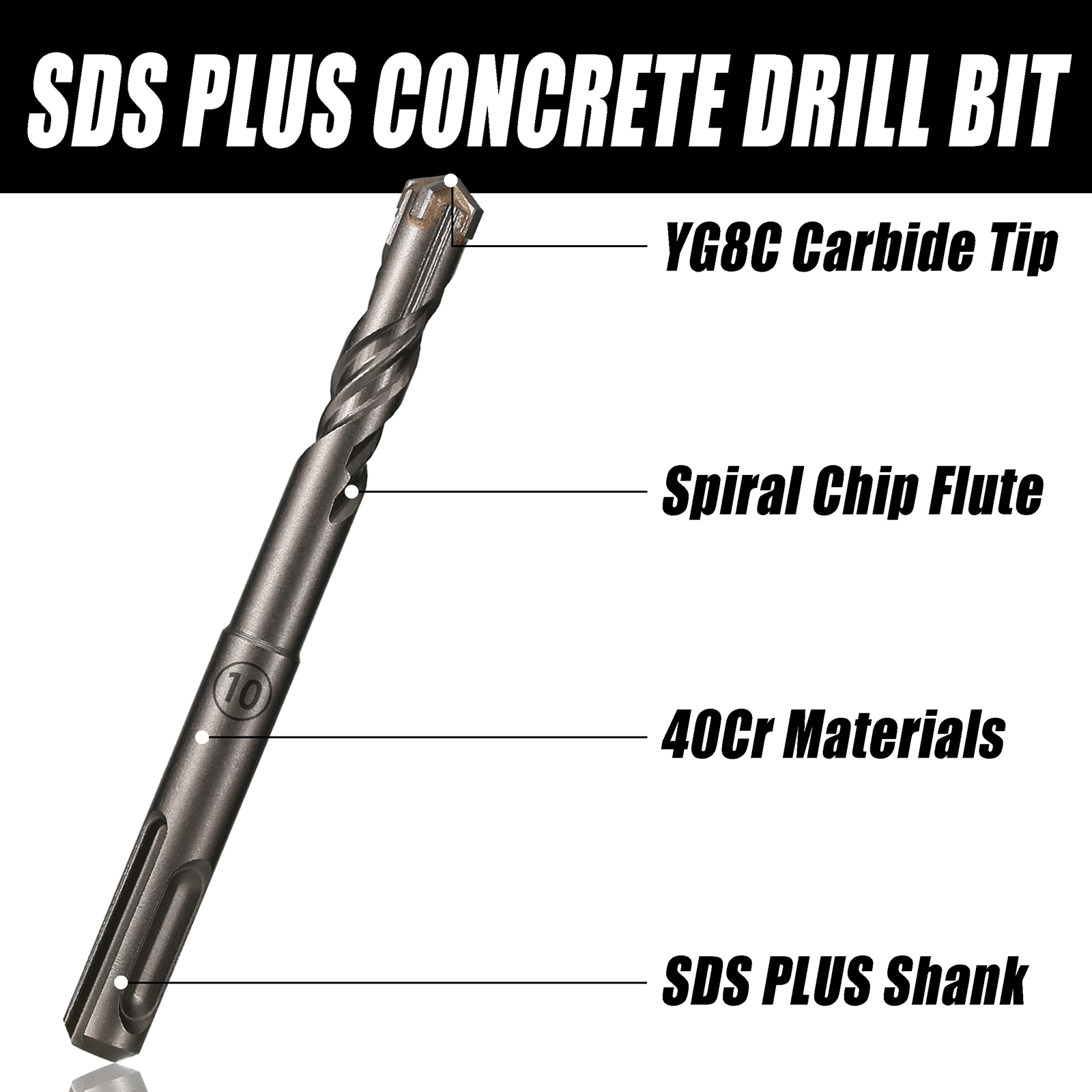 5Pcs/Set SDS PLUS Shank 5/6/8/ – обзор и цена Concrete Breaker Demolition