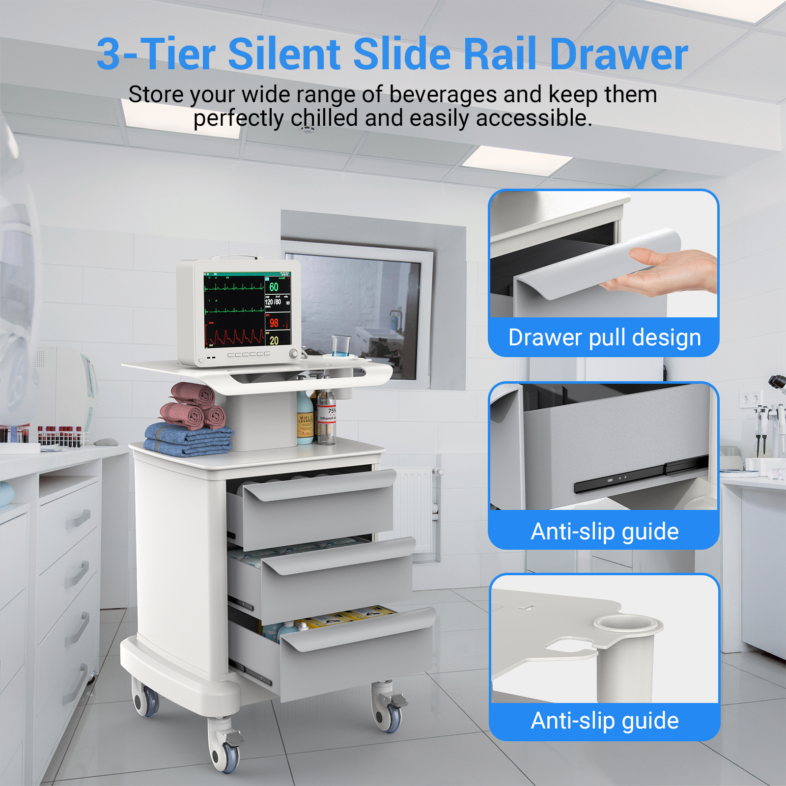 Medical Mobile Trolley Cart Ro – обзор и цена Heavy Equipment Storage