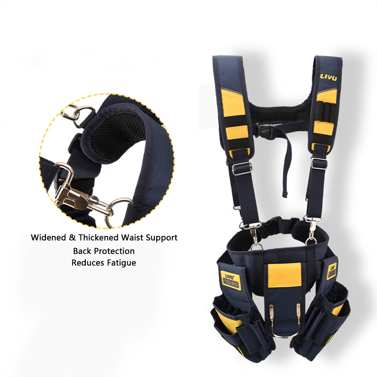 LIYU Tool Belt with Suspenders – обзор и цена Heavy Equipment Storage