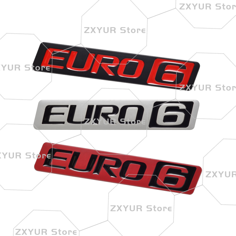 Metal EURO 6 Emblem Car Sticke – обзор и цена Heavy Equipment Volvo