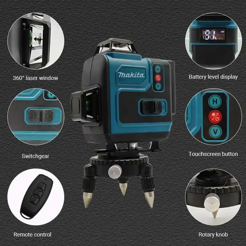 Makita 18V Battery,16Lines4D G – обзор и цена Laser Level Rotary