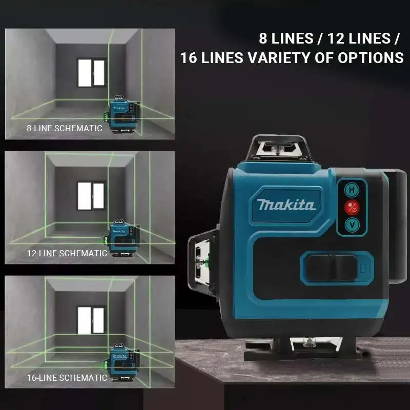 Makita 18V Battery,16Lines4D G – обзор и цена Laser Level Rotary