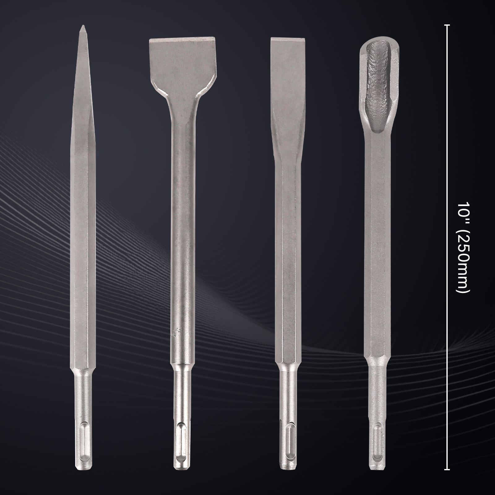 1PC 250mm SDS PLUS Round Shank – обзор и цена Concrete Breaker Demolition