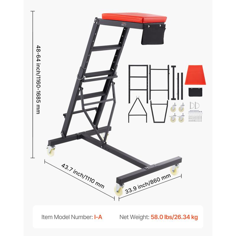 High Top Rolling Work Seat 45. – обзор и цена Heavy Equipment Workshop