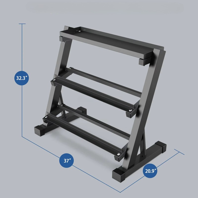 3-Tier Dumbbell Storage Rack 8 – обзор и цена Heavy Equipment Storage
