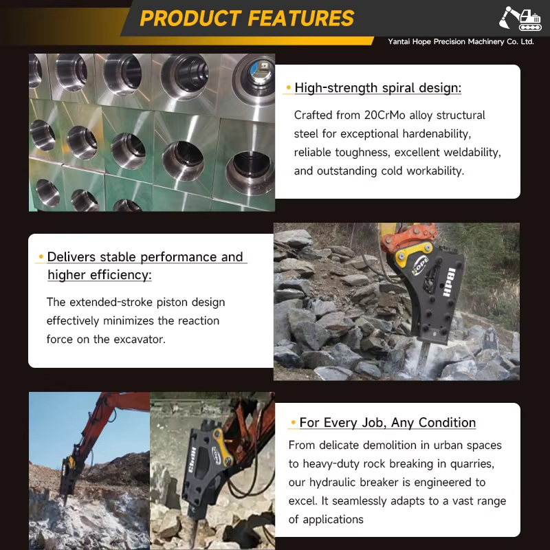 SB40 Backhoe Hydraulic Rock Br – обзор и цена Concrete Breaker Demolition