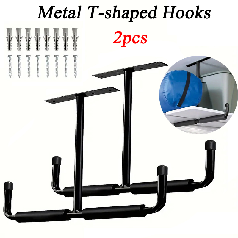 2pcs Metal T-shaped Hook Wall- – обзор и цена Heavy Equipment Storage